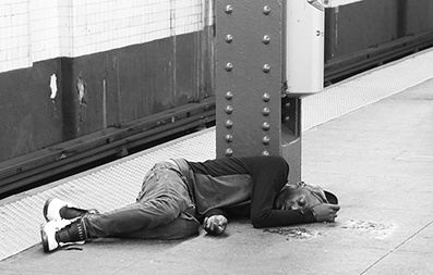 Homeless : Street Life : New York : Personal Photo Projects : Photos : Richard Moore : Photographer